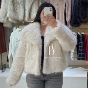 Veste effet fourrure