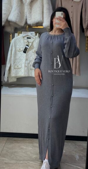 Robe longue boutonnée