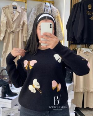 Pull Papillons Scintillants