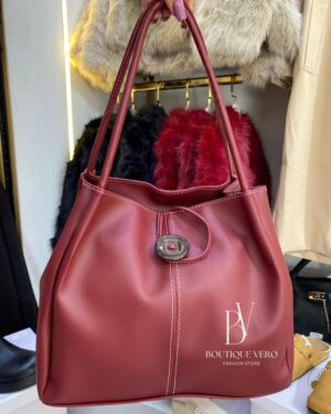 Sac Fourre-tout Bouton Surpiqué