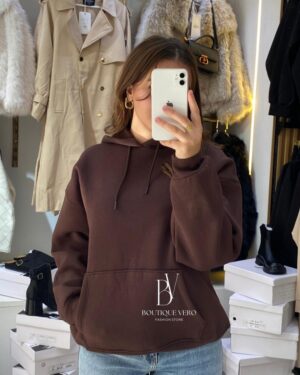 Sweat basic à capuche