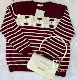 Pull Fleur de Marinière