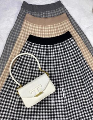 Jupe Évasée à Carreaux