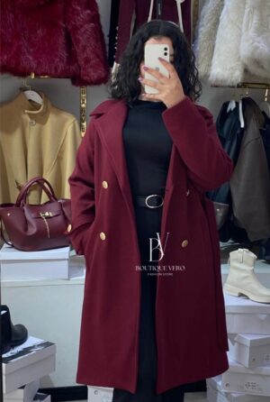 Manteau Long  Col Classique