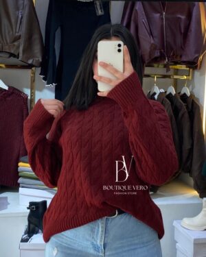 Pull Maille Torsadée Classique