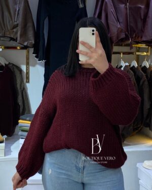 Pull Oversize En Maille Epaisse